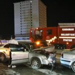 Karaman’da 4 aracın karıştığı zincirleme kaza: 1 yaralı