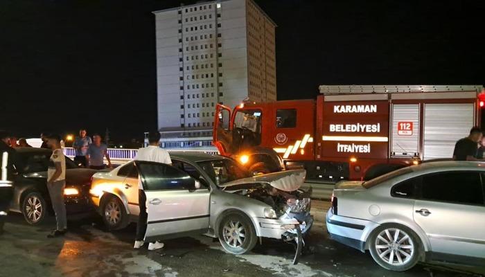 Karaman’da 4 aracın karıştığı zincirleme kaza: 1 yaralı 1 21095000
