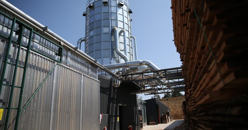 Fabrikanın talaşı enerji olarak geri dönüyor