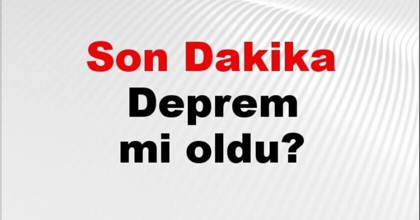 Deprem Alert! Az Önce Hangi Şehirde Deprem Gerçekleşti? İstanbul, Ankara, İzmir ve Tüm Türkiye’de AFAD’ın Son Deprem Bilgileri 1 Aralık 2025